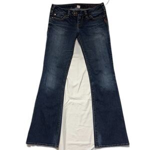 Silver Jeans Tuesday Low Rise Bootcut - Embroidered Waistband Vintage Y2K - 29